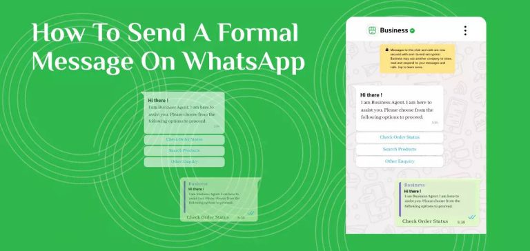 How to Send a Formal Message on WhatsApp