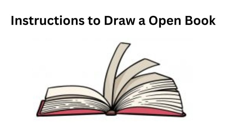 Instructions to Draw An Open Book | A Bit-by-bit Guide